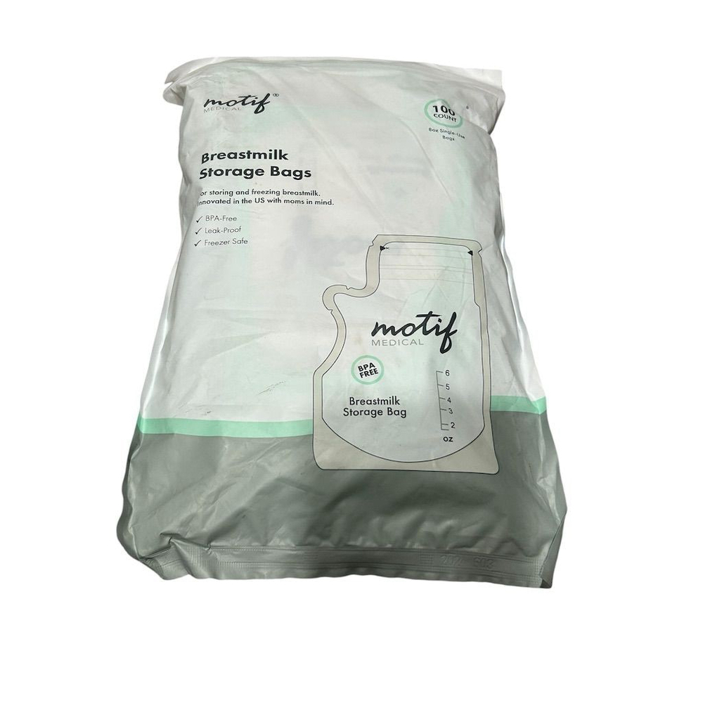 Motif Medical Breastmilk Storage Bags 100 Count 8 oz New